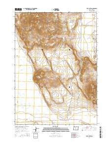 2014 Map of Tuff Butte, 2014 Print