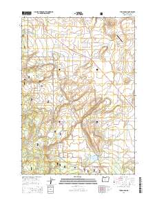 2014 Map of Tumalo Dam, 2014 Print