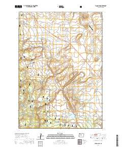 2020 Map of Tumalo Dam, 2020 Print