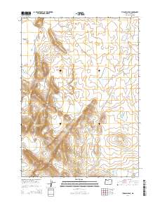 2014 Map of Turnbull Peak, 2014 Print