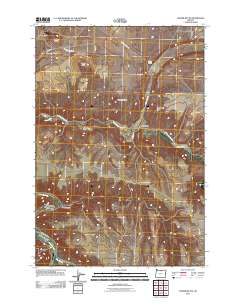2011 Map of Turner Butte, 2011 Print