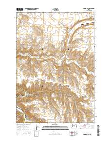 2014 Map of Turner Butte, 2014 Print