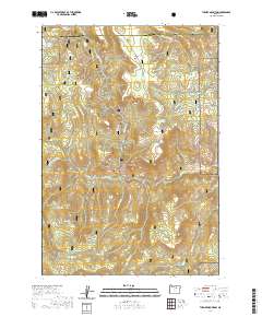 2020 Map of Turner Mountain, 2020 Print
