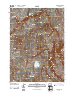 2011 Map of Turpin Knoll, 2011 Print