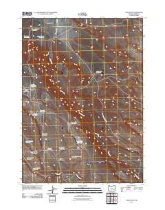 2011 Map of Twin Buttes, 2011 Print