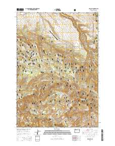 2014 Map of Ukiah SE, 2014 Print