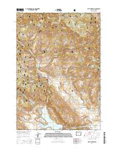 2014 Map of Unity Reservoir, 2014 Print