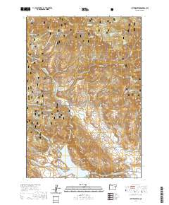 2020 Map of Unity Reservoir, 2020 Print