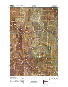 2011 Map of Utts Butte, 2011 Print