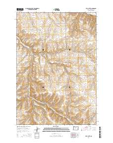 2014 Map of Utts Butte, 2014 Print