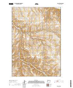 2020 Map of Utts Butte, 2020 Print