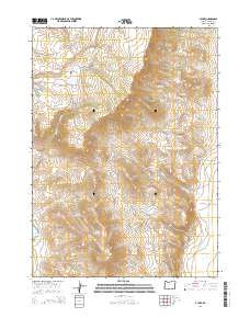 2014 Map of V Lake, 2014 Print