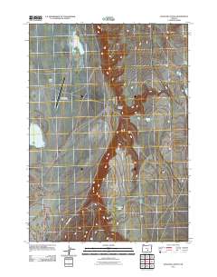 2011 Map of Venator Canyon, 2011 Print