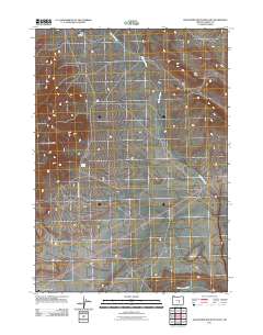 2011 Map of Wagontire Mountain East, 2011 Print