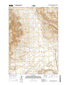 2014 Map of Wagontire Mountain East, 2014 Print