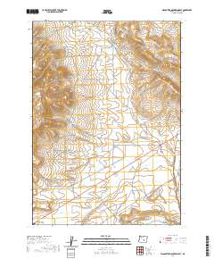 2020 Map of Wagontire Mountain East, 2020 Print