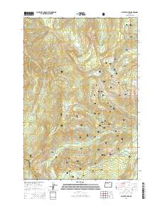 2014 Map of Wahtum Lake, 2014 Print