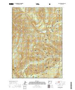2020 Map of Wahtum Lake, 2020 Print