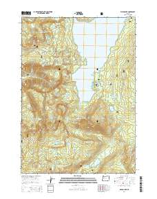 2014 Map of Waldo Lake, 2014 Print