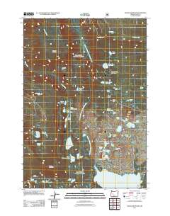 2011 Map of Waldo Mountain, 2011 Print