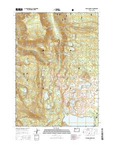 2014 Map of Waldo Mountain, 2014 Print