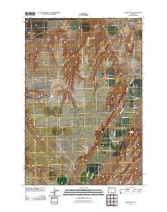 2011 Map of Ward Butte, 2011 Print