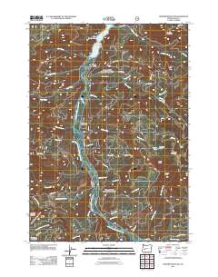 2011 Map of Warner Mountain, 2011 Print