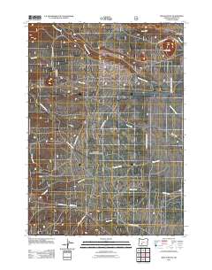 2011 Map of Welch Butte, 2011 Print