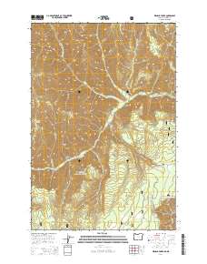 2014 Map of Wenaha Forks, 2014 Print