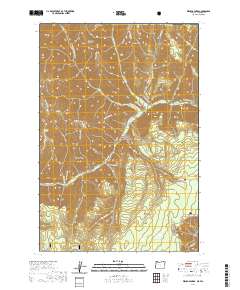 2020 Map of Wenaha Forks, 2020 Print