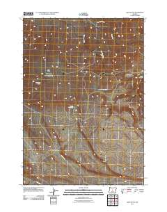 2011 Map of West Butte, 2011 Print