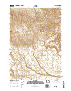 2014 Map of West Butte, 2014 Print
