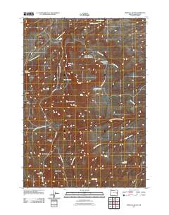 2011 Map of Westfall Butte, 2011 Print