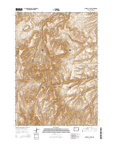 2014 Map of Westfall Butte, 2014 Print