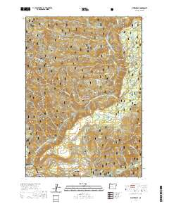 2020 Map of Westfir East, 2020 Print