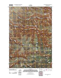 2011 Map of Weston Mountain, 2011 Print
