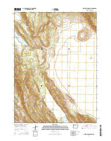 2014 Map of Whiteline Reservoir, 2014 Print