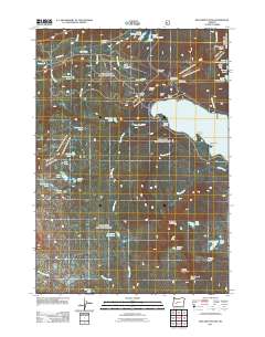 2011 Map of Willamette Pass, 2011 Print