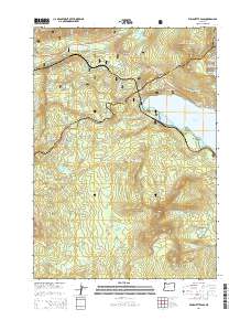 2014 Map of Willamette Pass, 2014 Print