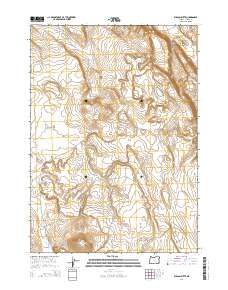 2014 Map of Wilson Butte, 2014 Print