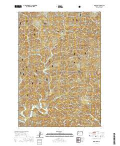 2020 Map of Windy Peak, 2020 Print