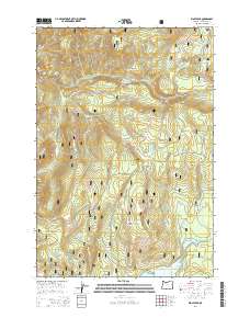 2014 Map of Wolf Peak, 2014 Print