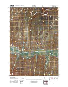 2011 Map of Wolfinger Butte, 2011 Print