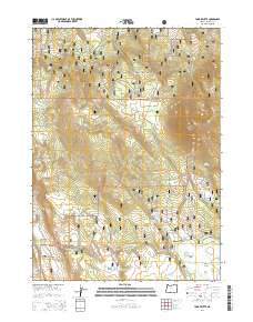 2014 Map of Yainax Butte, 2014 Print