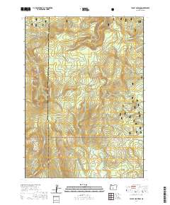 2020 Map of Yamsay Mountain, 2020 Print