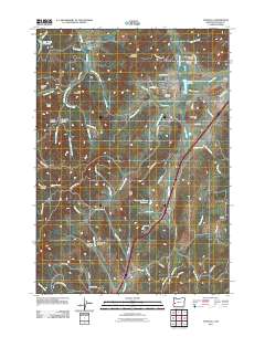2011 Map of Yoncalla, 2011 Print
