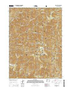 2014 Map of York Butte, 2014 Print