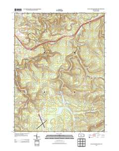 2013 Map of Black Moshannon, 2013 Print