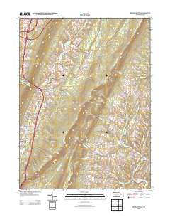2013 Map of Breezewood, 2013 Print