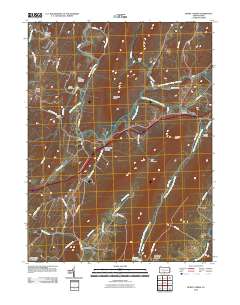 2010 Map of Burnt Cabins, 2010 Print
